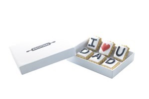 Biscuiteers Hand Iced I Love U Dad Biscuit Card