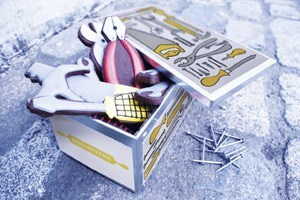 Biscuiteers Hand Iced Tool Box Biscuits In A Gift Tin