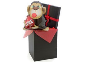 Love Monkey 'Big Kiss' Gift Balloon