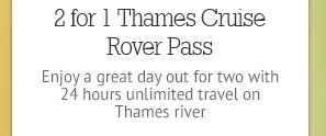 2 for 1 Thames Cruise