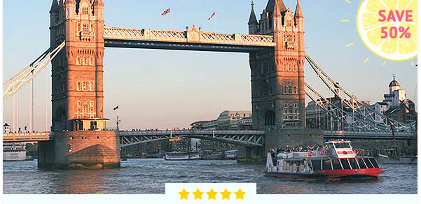 Family Thames Sightseeing Cruise Three Day Rover Pass Special Offer - Was £44, Now £22