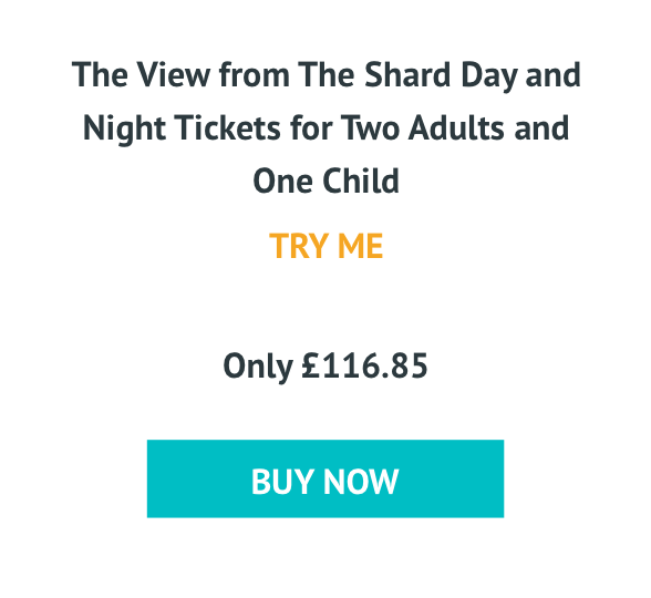 The View from The Shard Day and Night Tickets for Two Adults and One Child Only £116.85